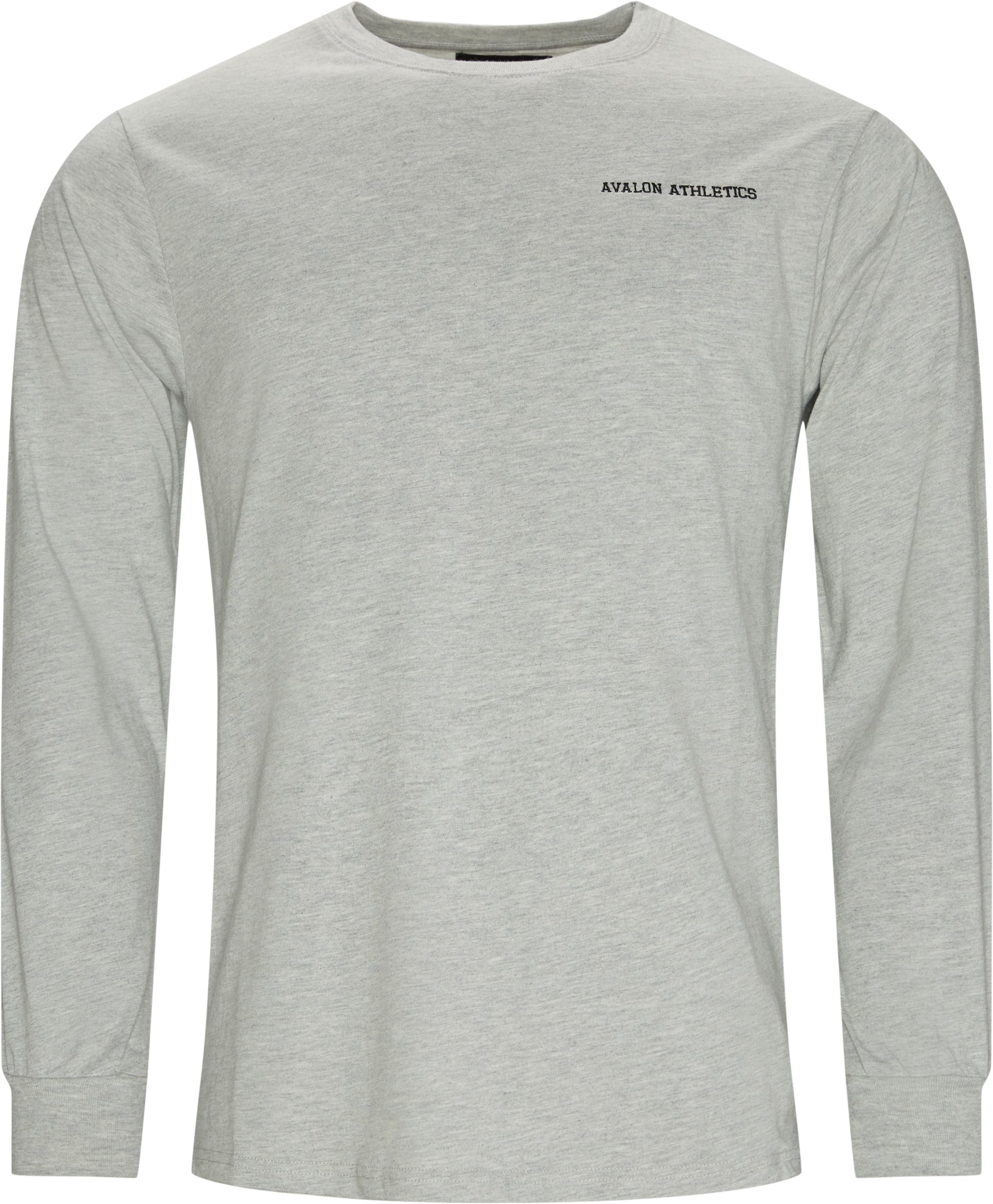 JEROMY Long Sleeve Tee - T-shirts - Regular fit - Grey